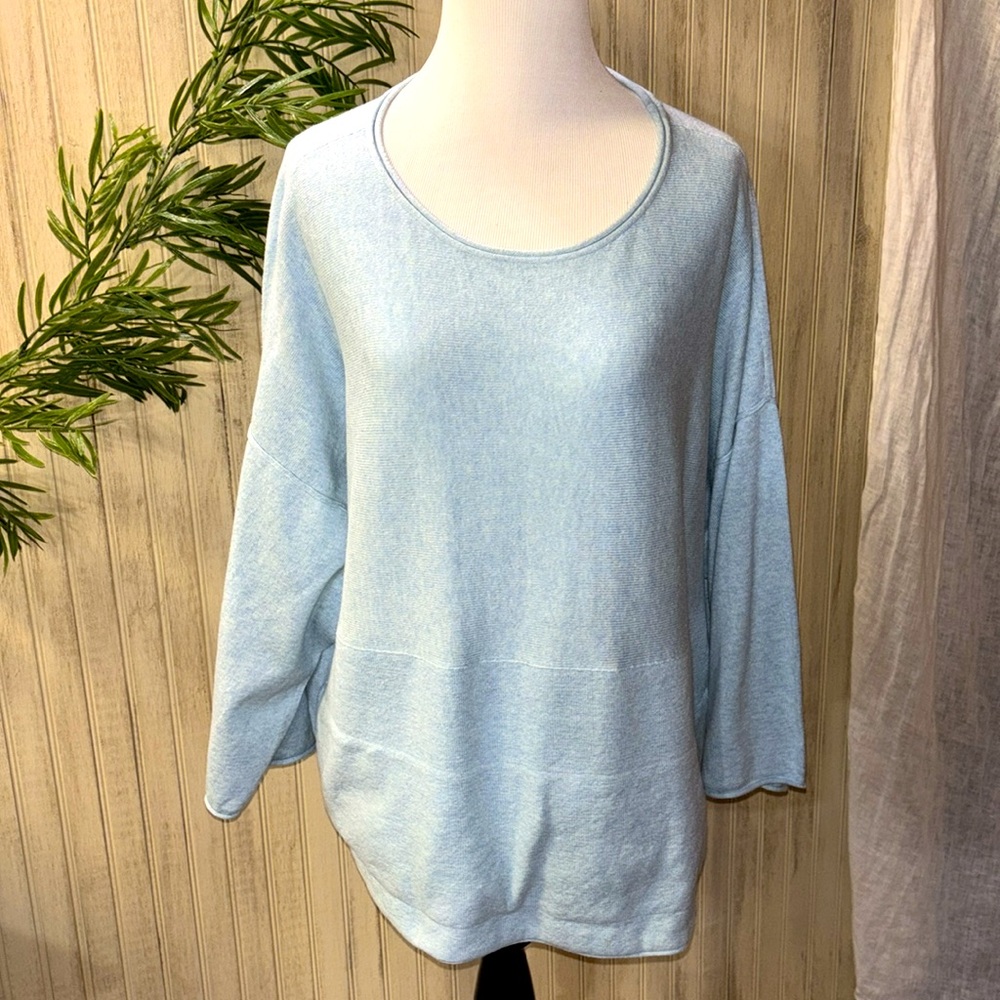 J Jill PureJill Womens Kimono Sweater, Small 3/4 Sleeves, Cashmere/Cotton, EUC